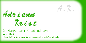 adrienn krist business card